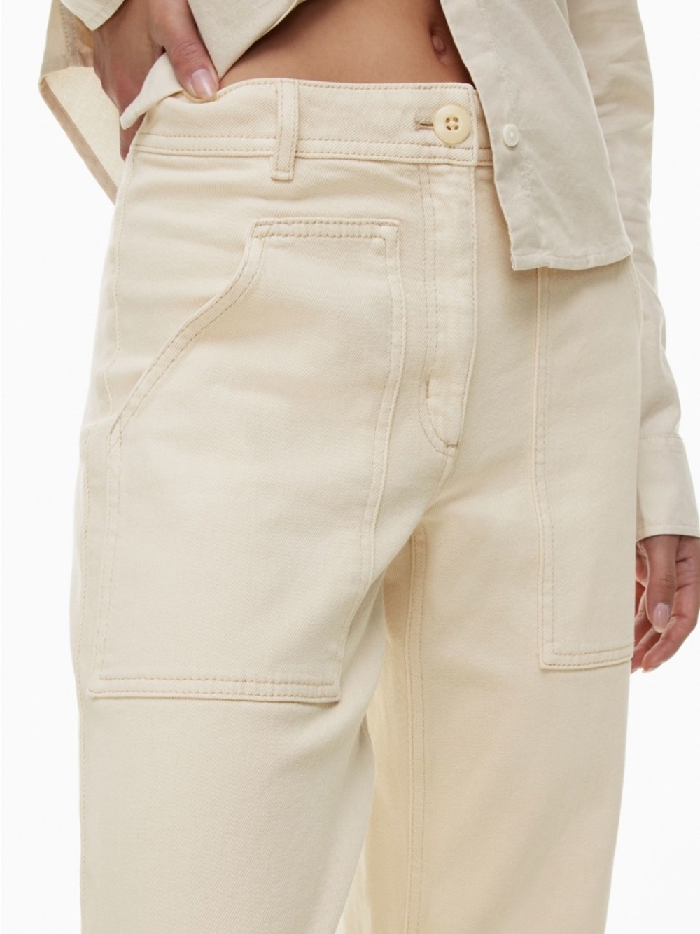 Wilfred Free Modern Utility Pants - Ecru NWOT
